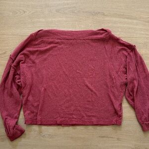 We The Free oversized off the shoulder top